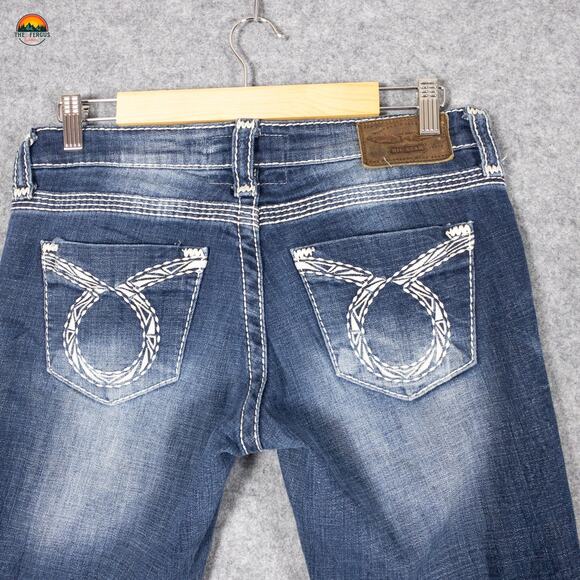 Big Star Vintage Collection Liv Slim Bootcut Leg Jeans Blue Denim Women's 28 - Picture 13 of 16